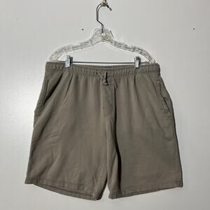 Eddie Bauer Gray Adjustable Pullstring Casual Comfy Mens Shorts Size Large‎